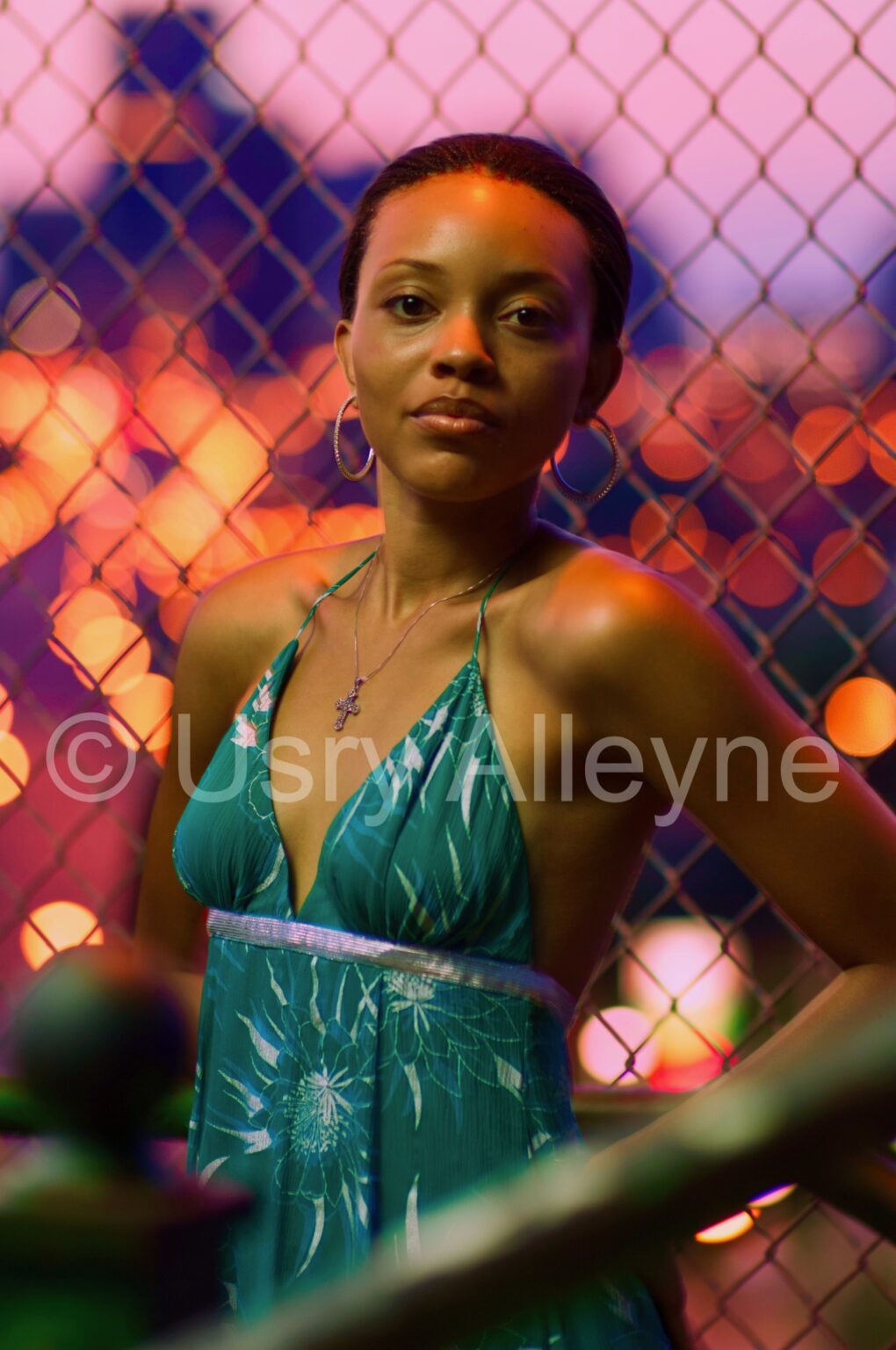 City Portrait, Kendyl at bus stop.